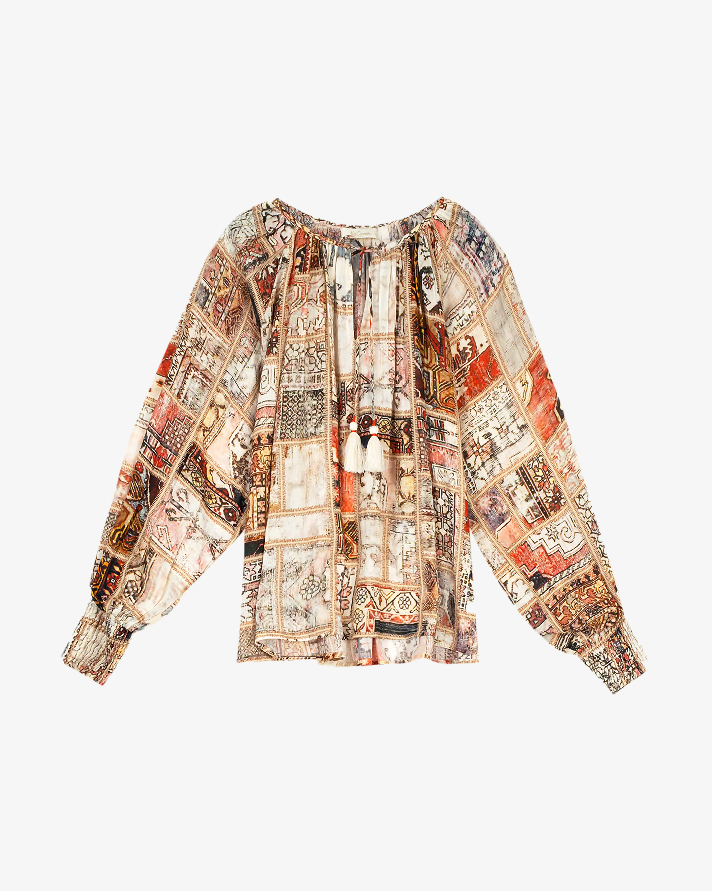 Blouse Circle - Marron