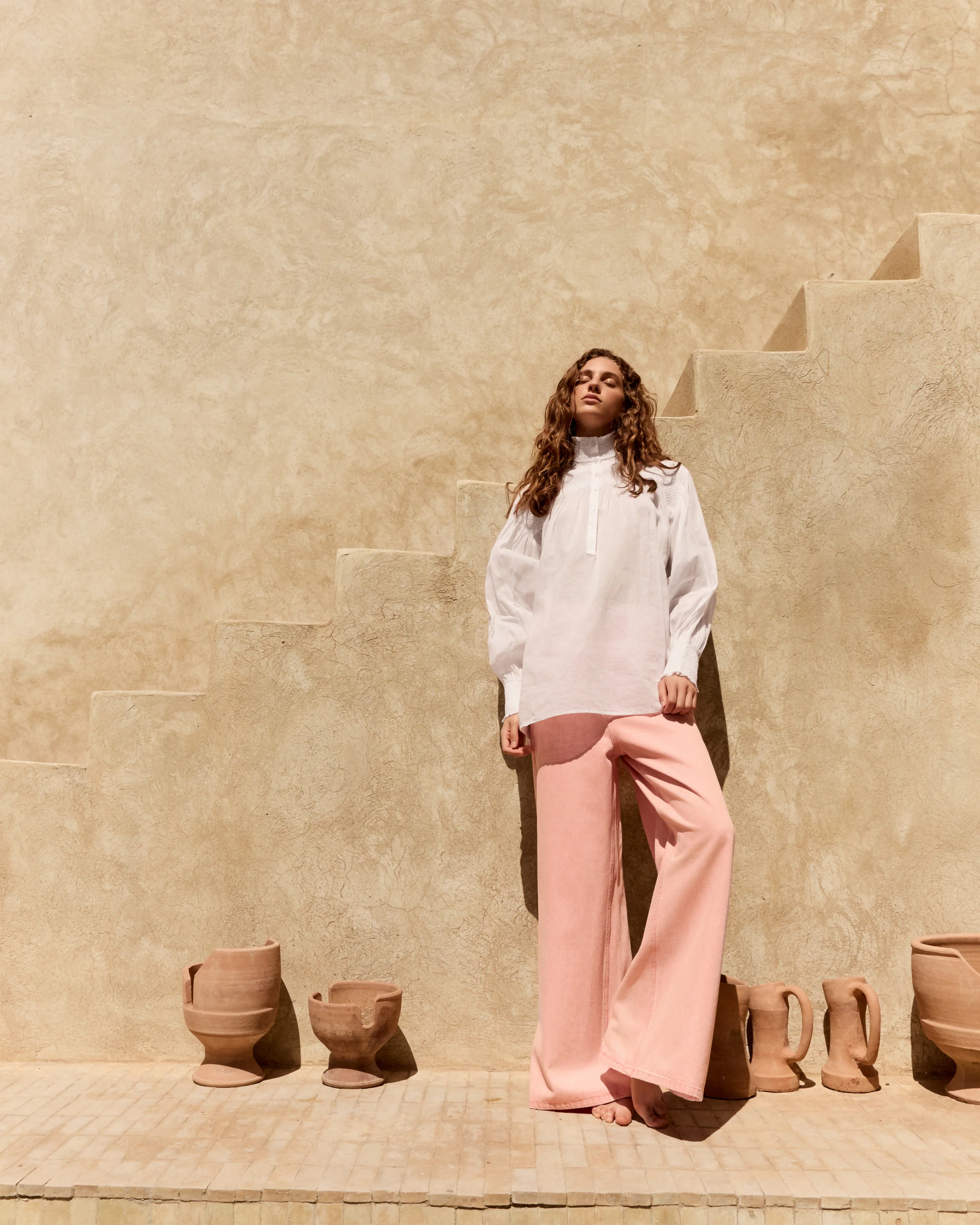 Blouse Le Plessis - Blanc - Image 5