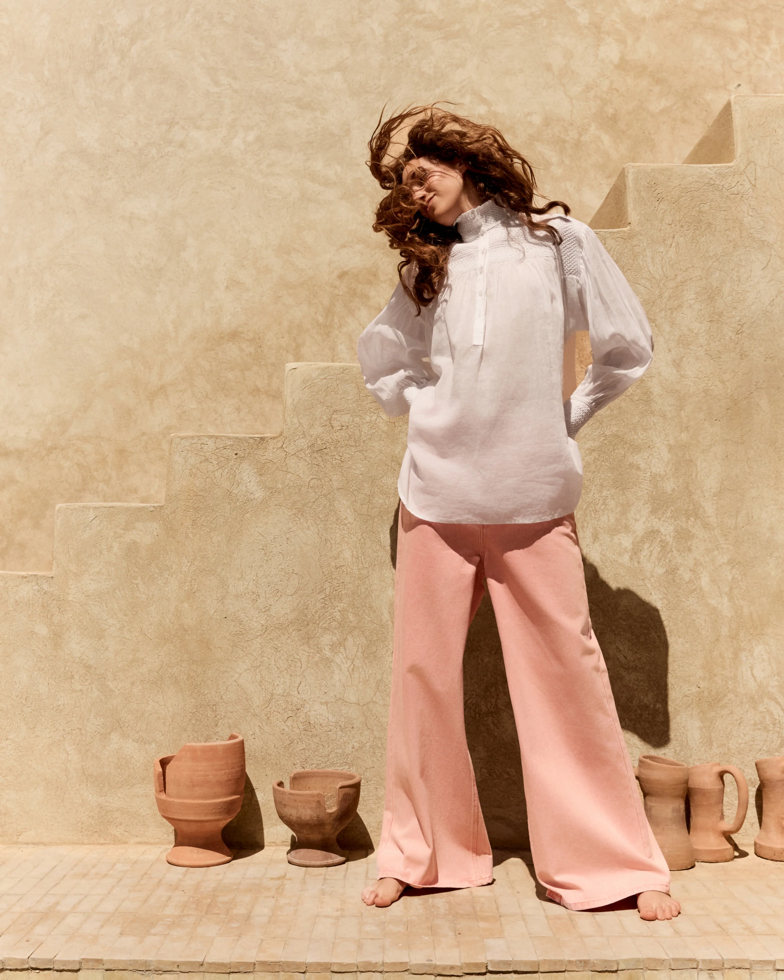 Blouse Le Plessis - Blanc - Image 7