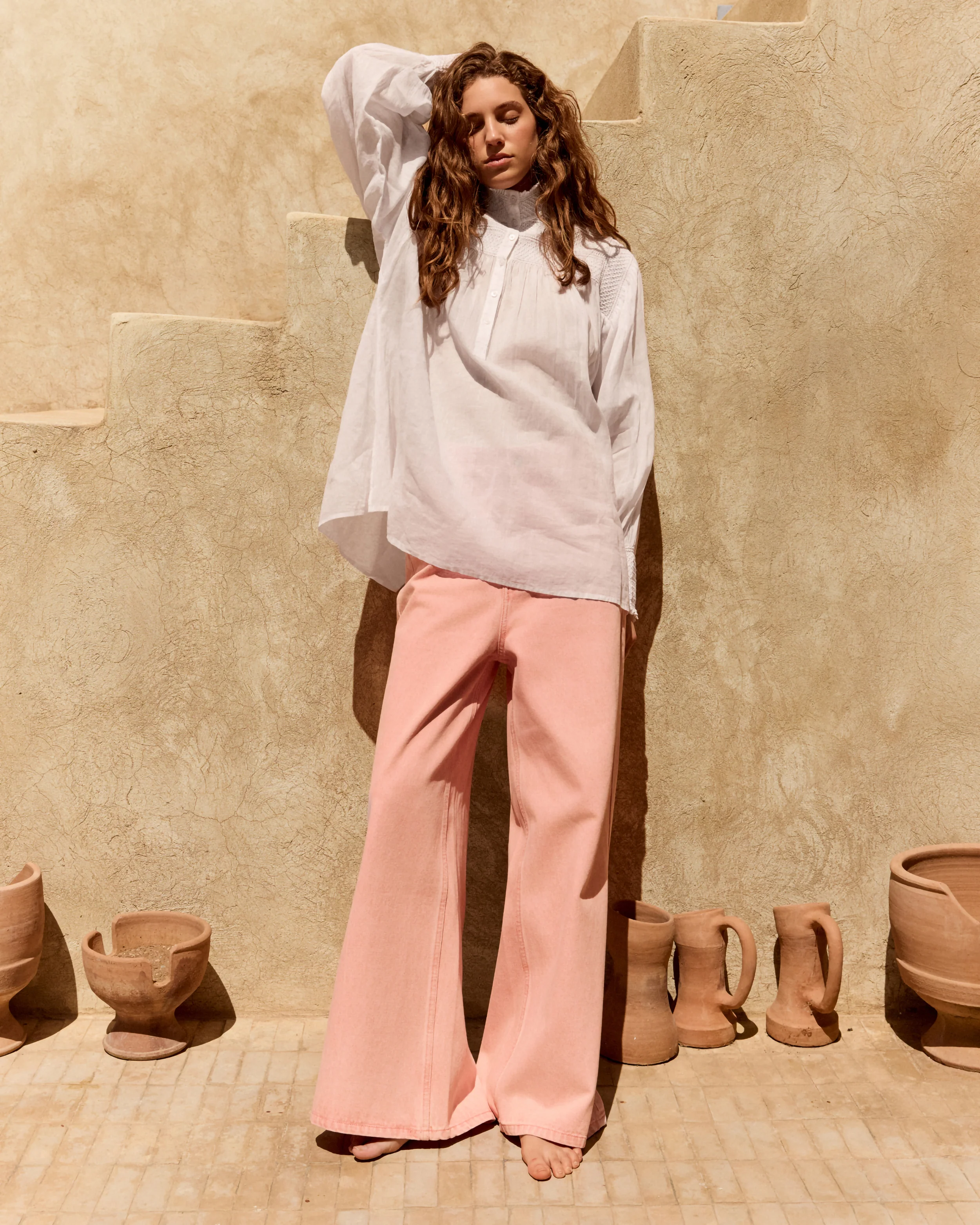 Blouse Le Plessis - Blanc - Image 9