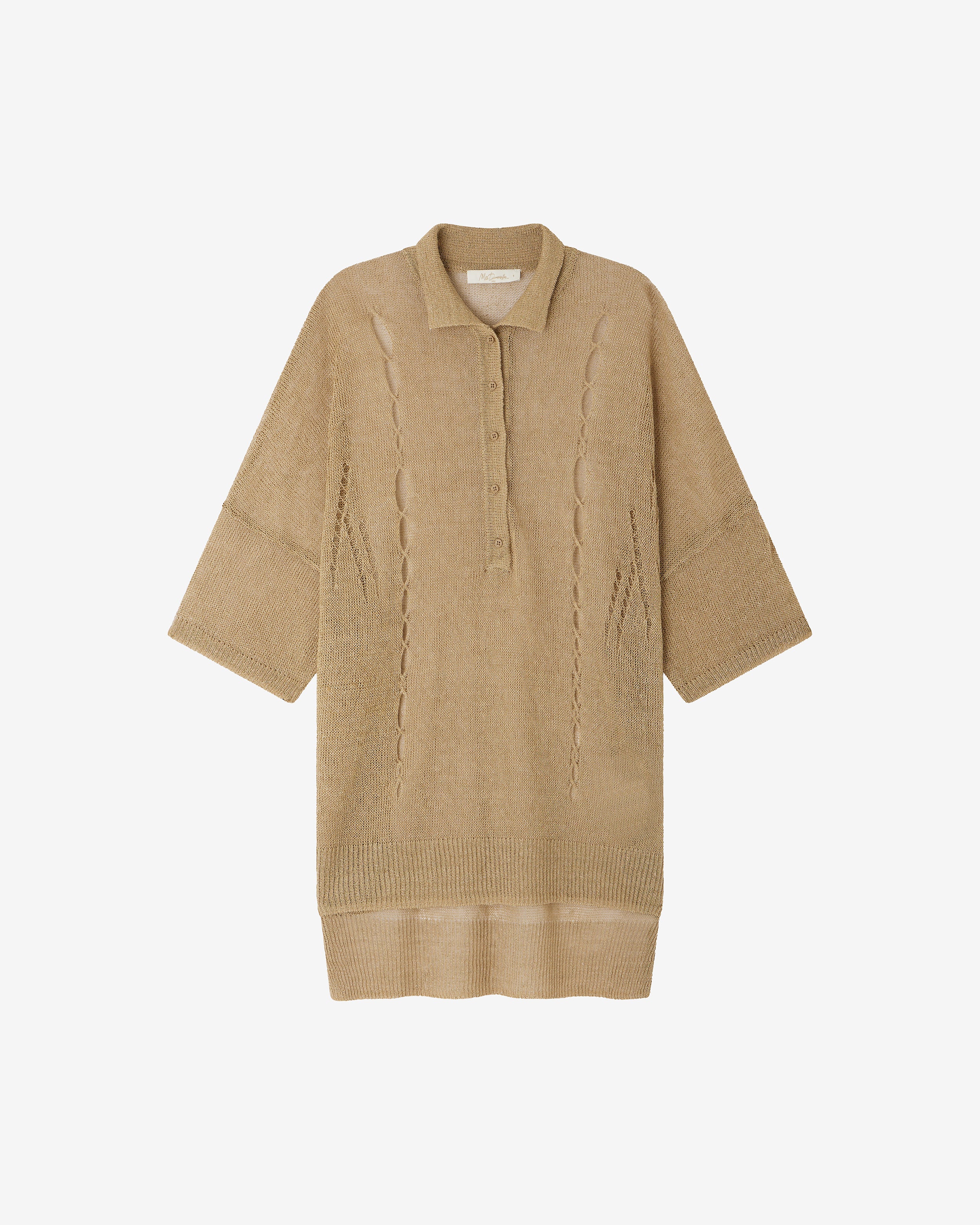 Blouse Stra - Beige - Image 3