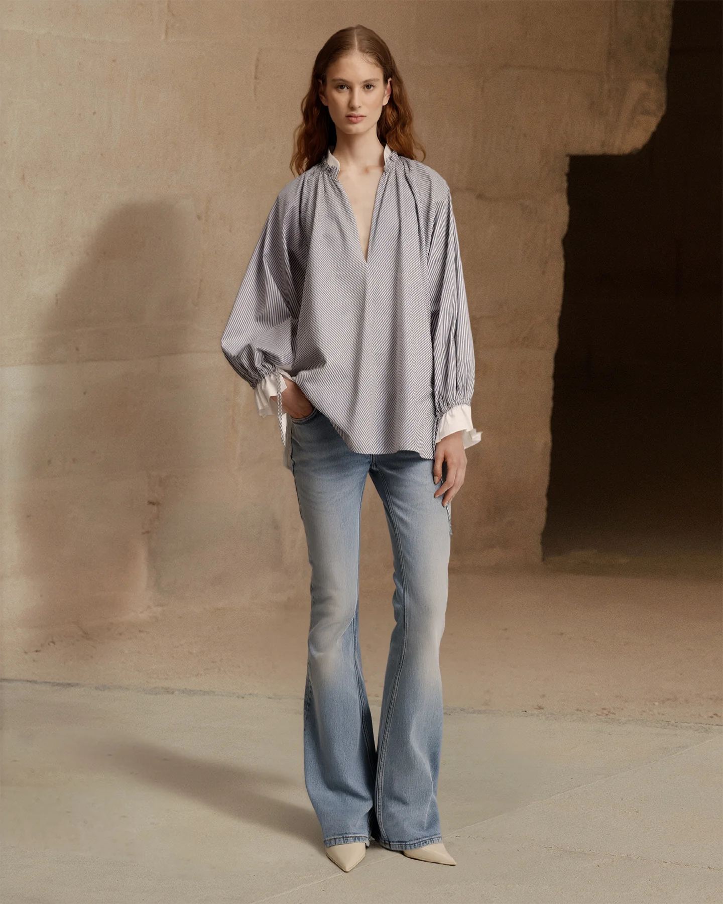 Blouse Wally - Gris