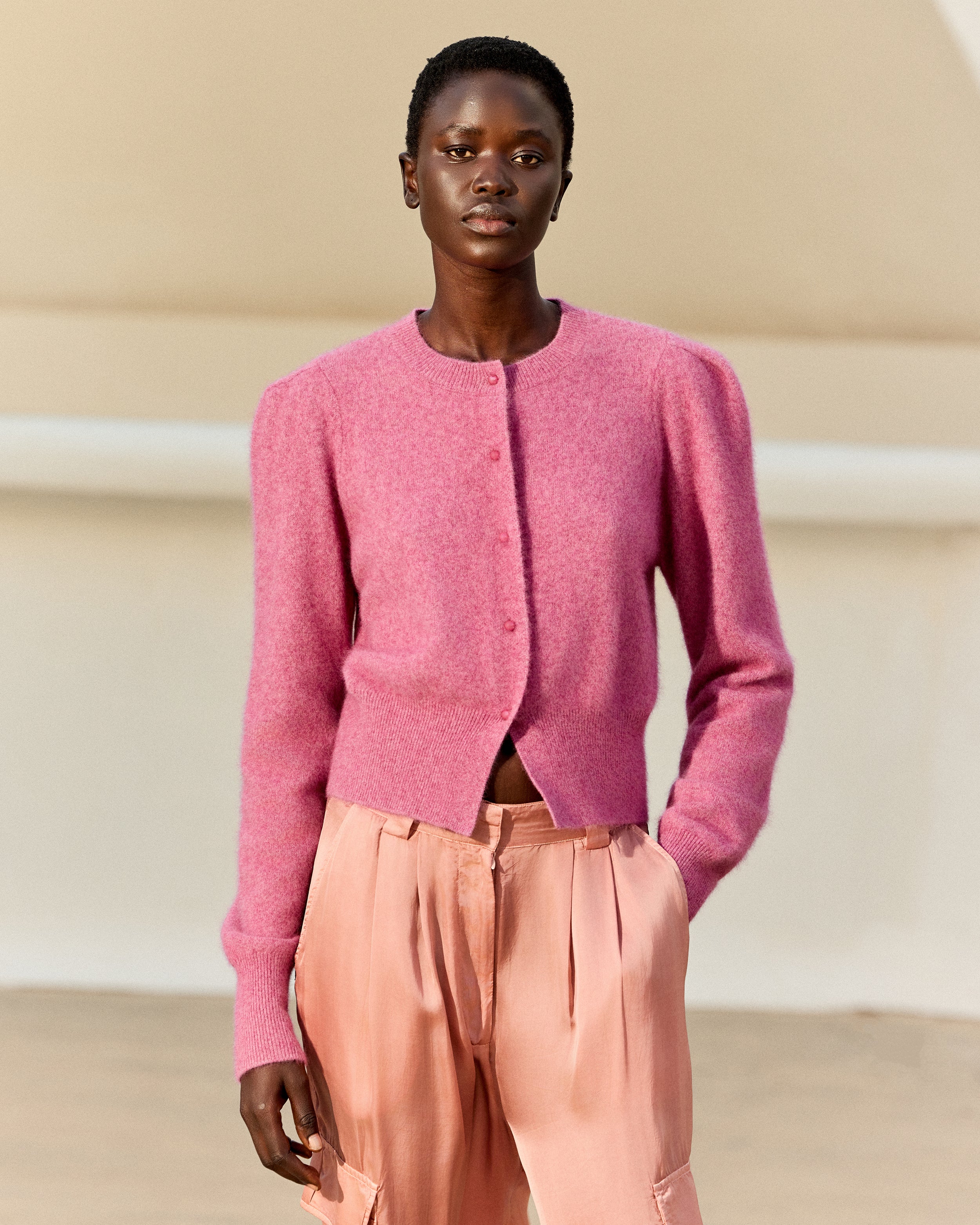Cardigan Smit - Mauve