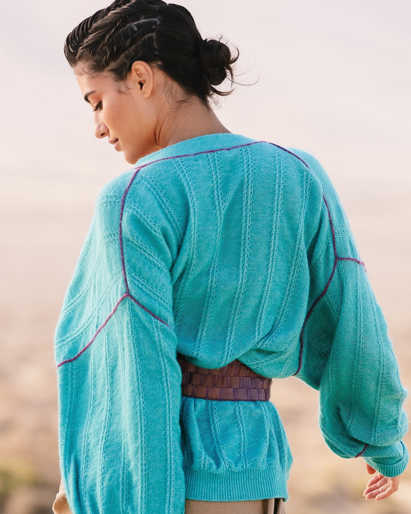 Cardigan Taki - Turquoise - Image 5