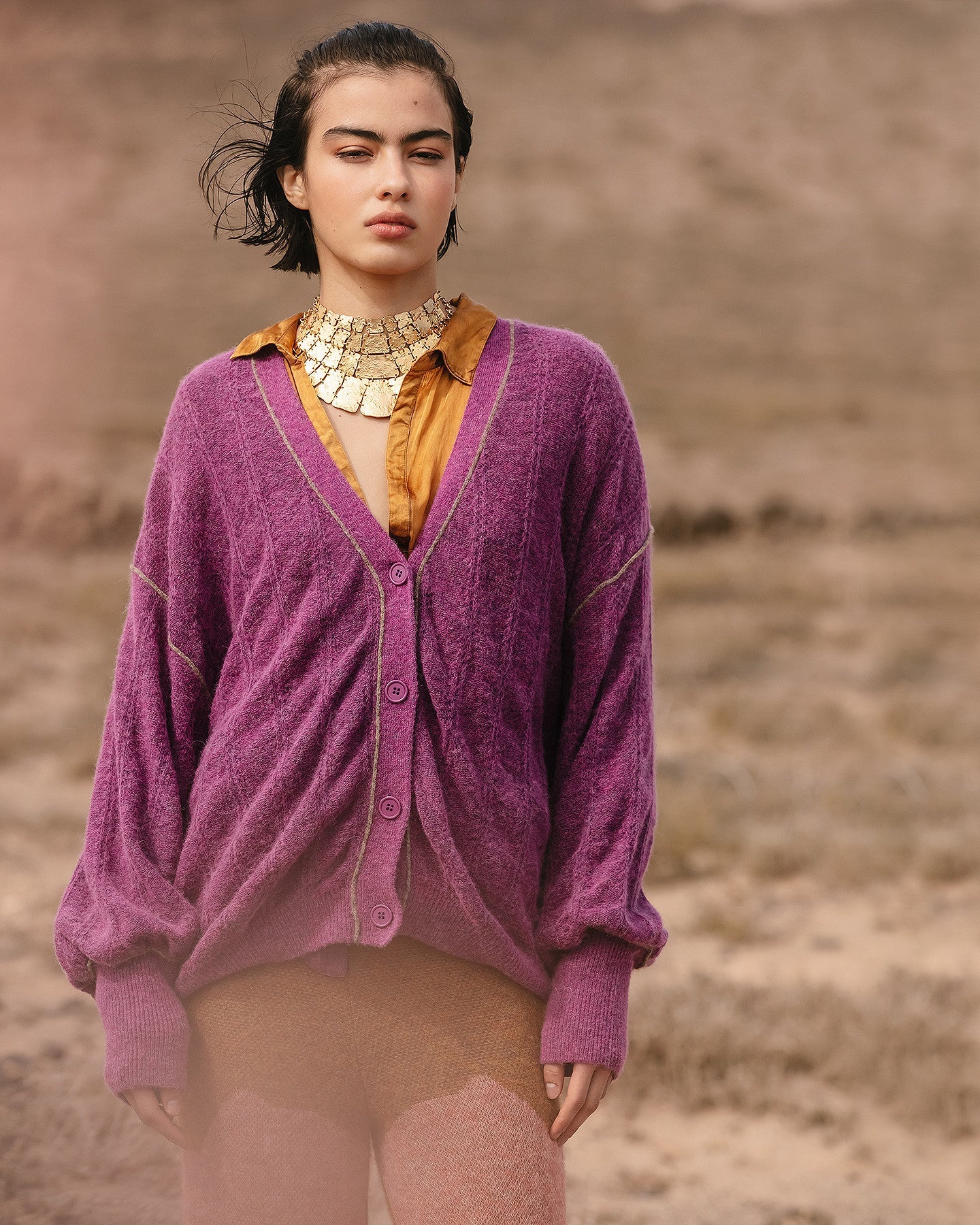Cardigan Taki - Violet