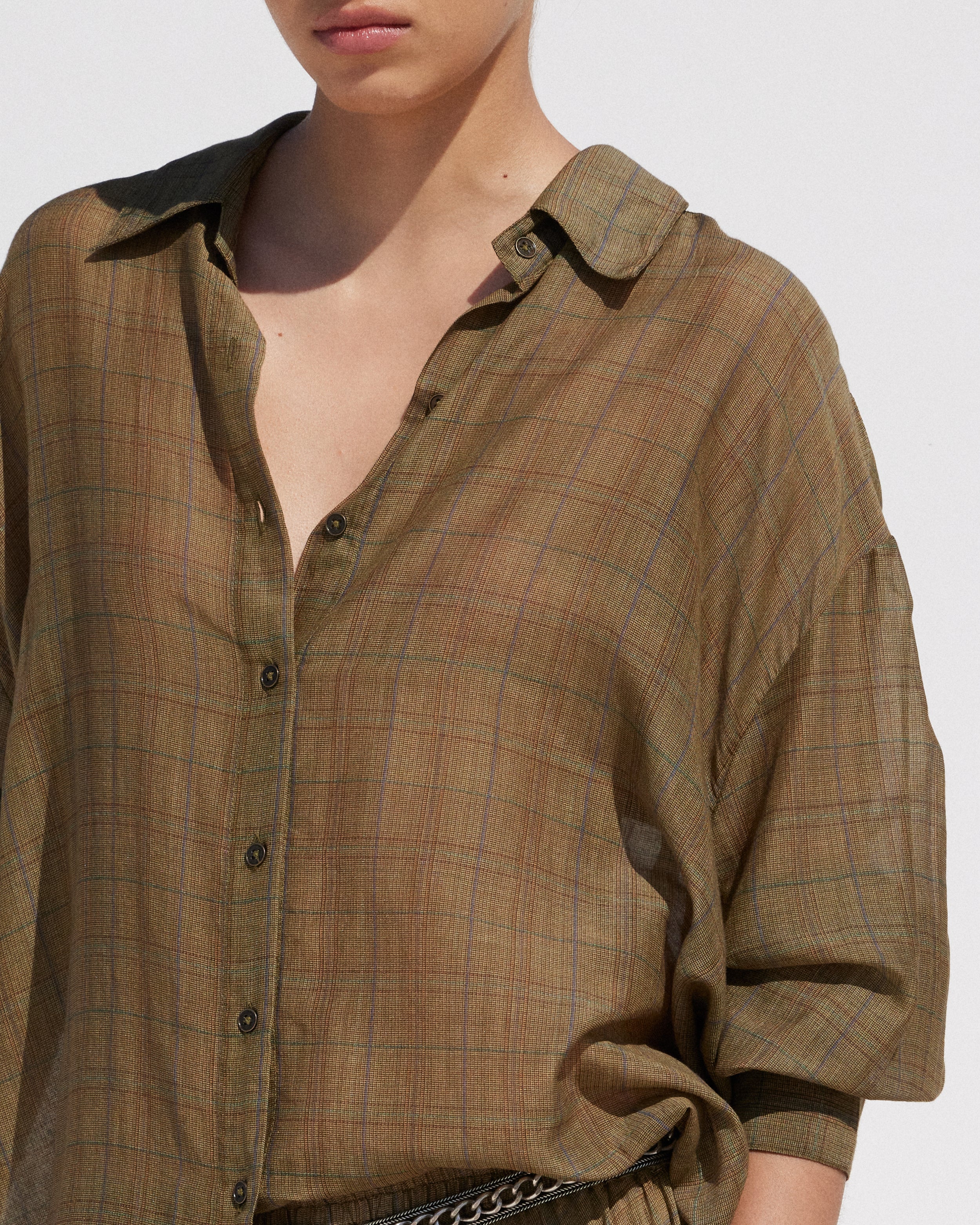 Chemise Brunello - Kaki - Image 3