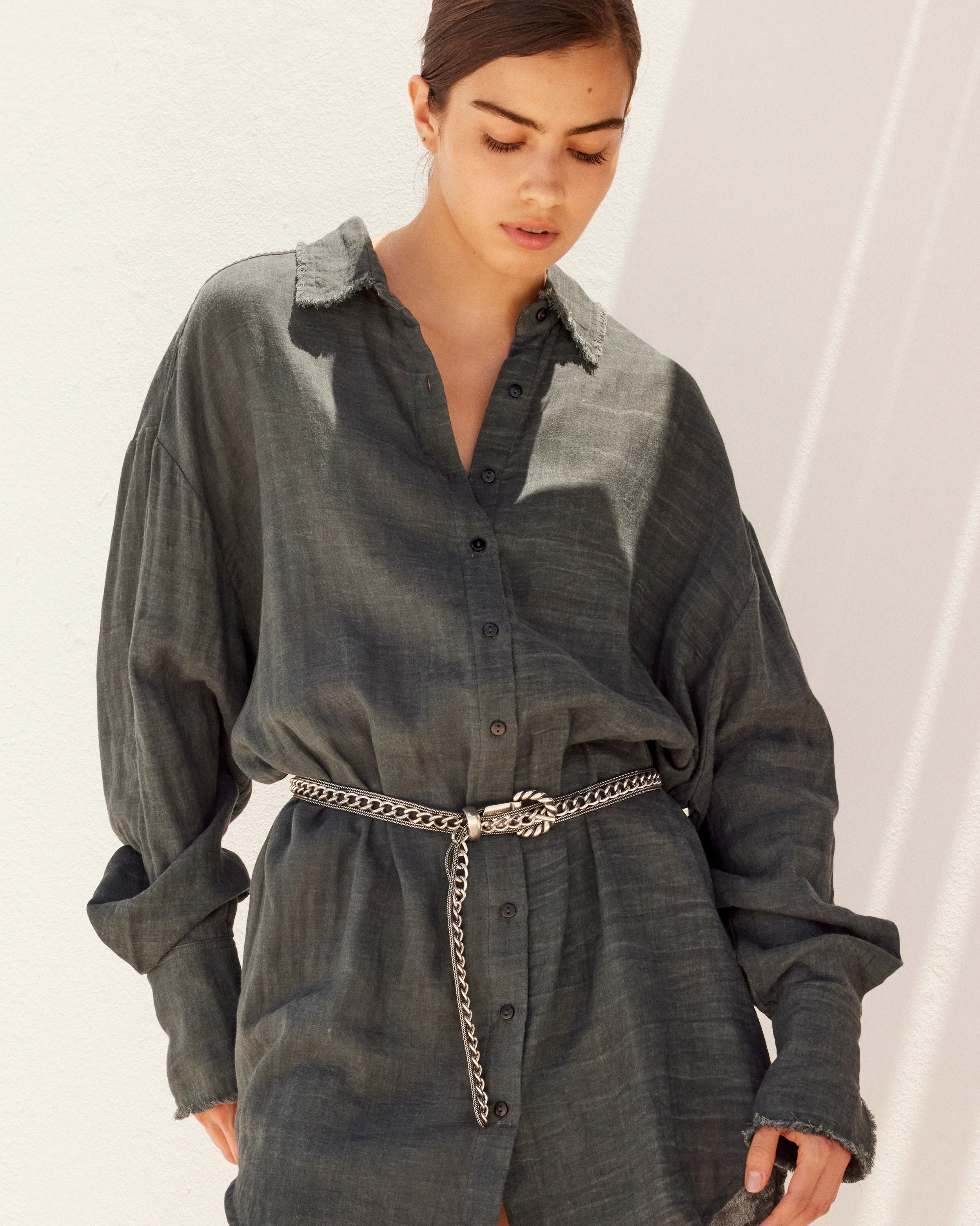 Chemise Crunchy - Gris - Image 3