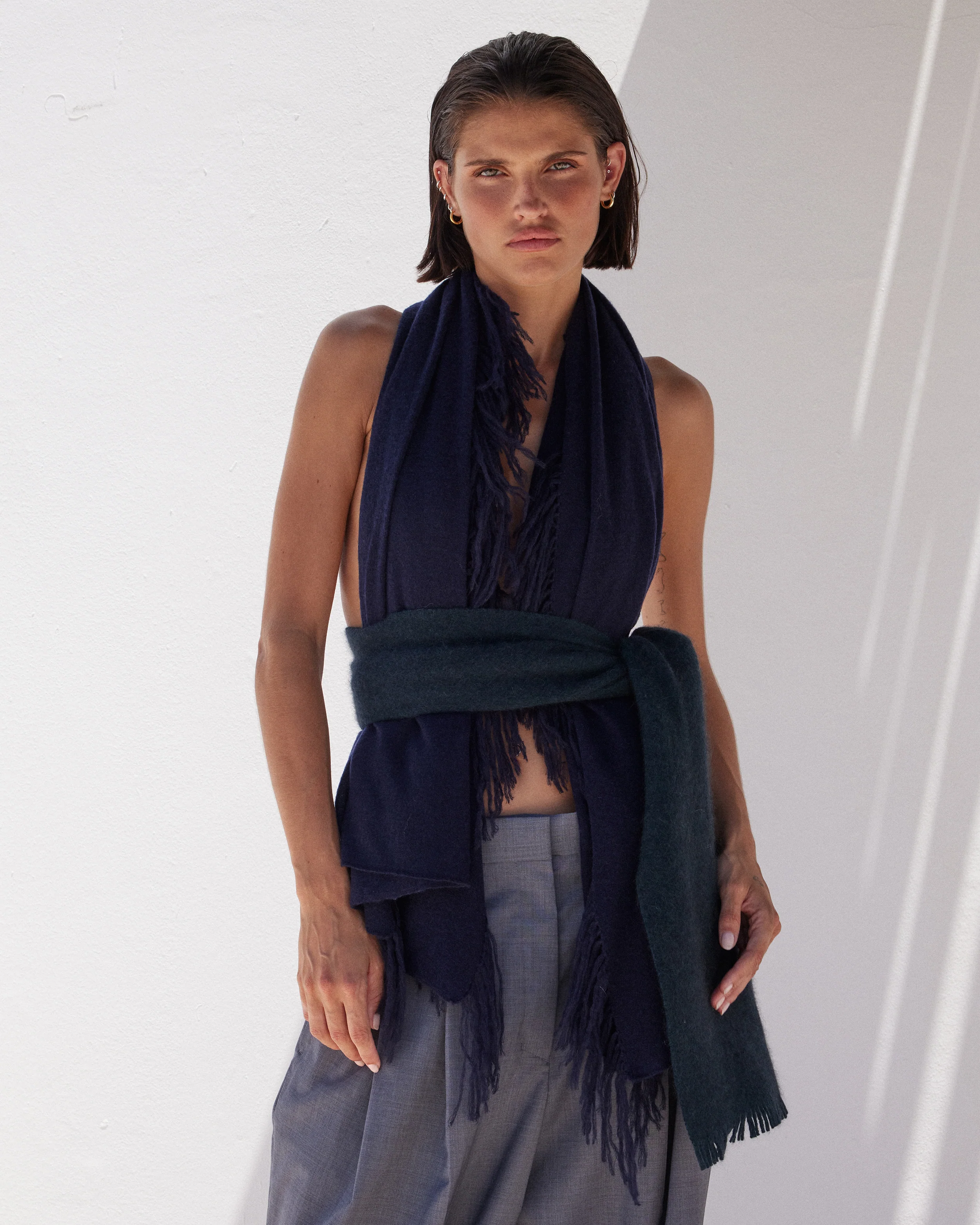 Foulard Carrick - Bleu Marine - Image 3