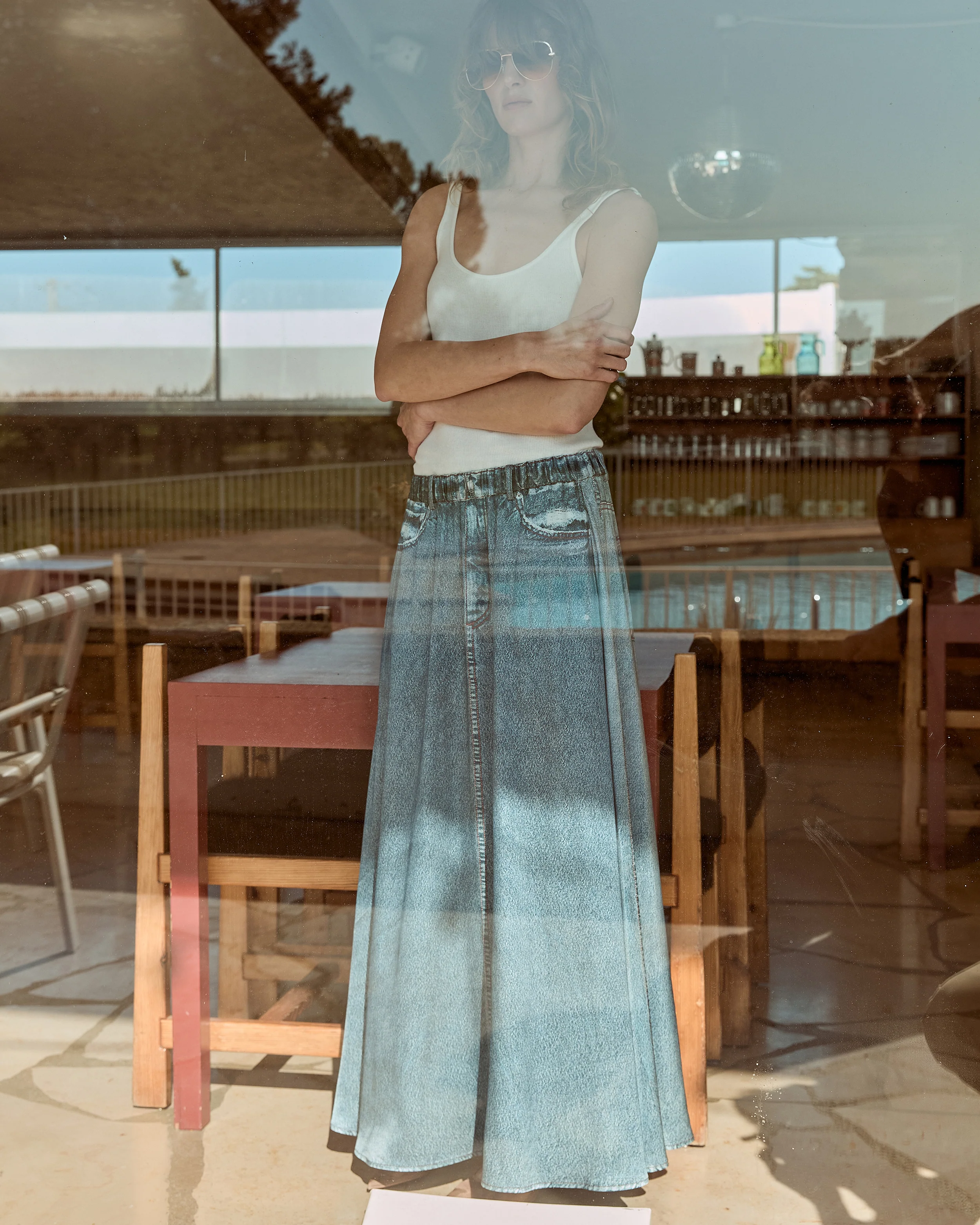 Jupe Isa - Bleu - Image 4