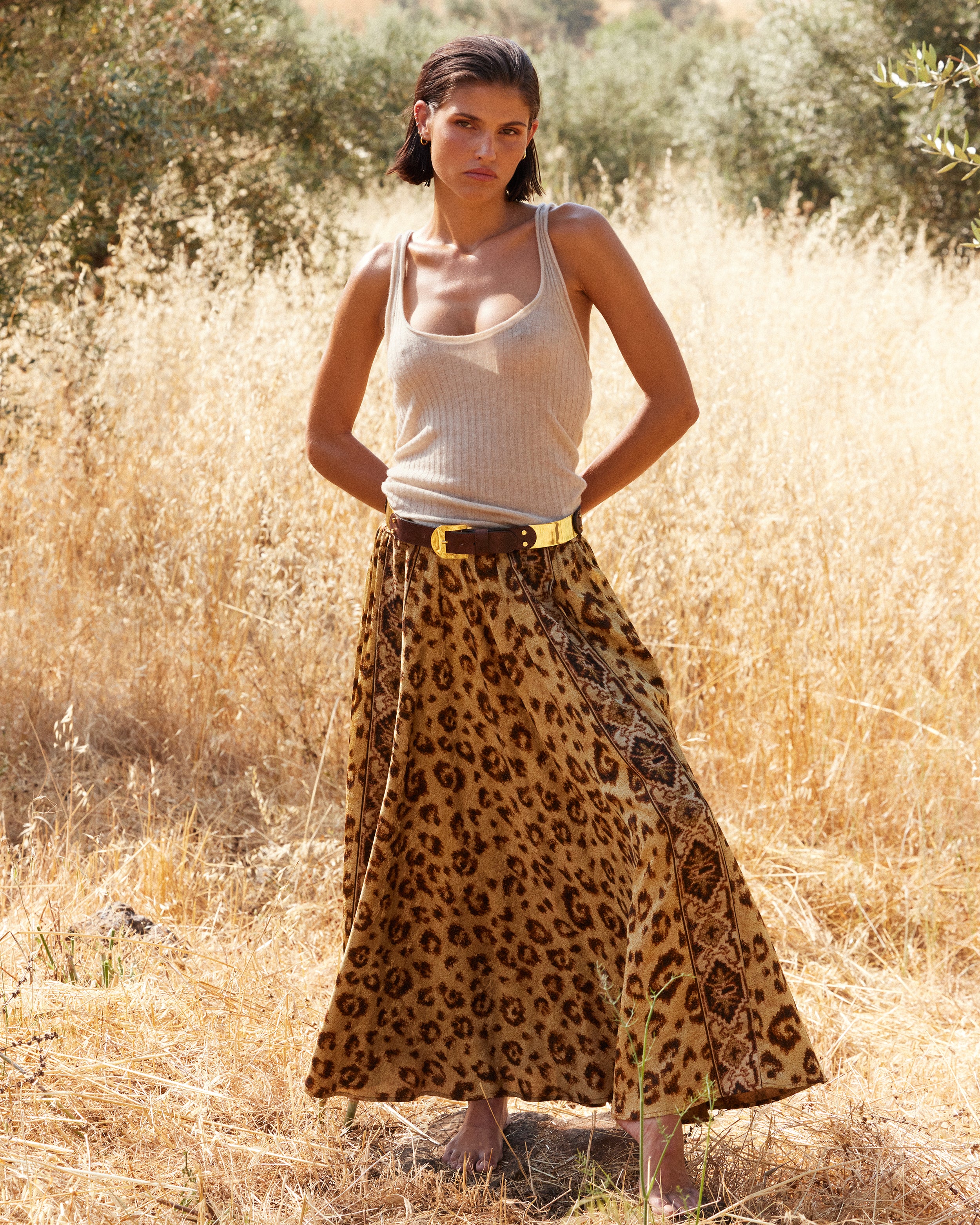 Jupe Lino - Beige - Image 7