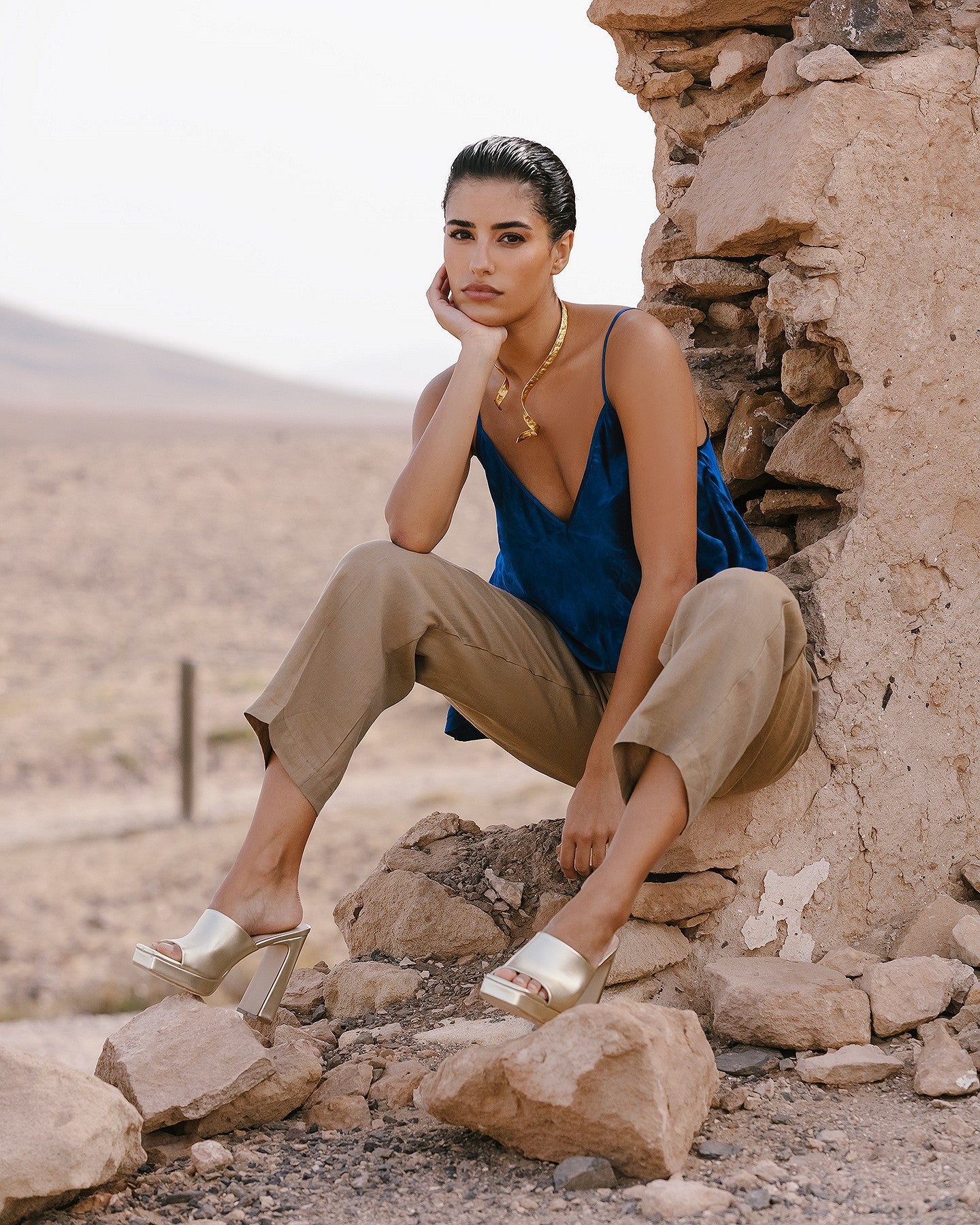 Pantalon Taredo - Bronze - Image 2