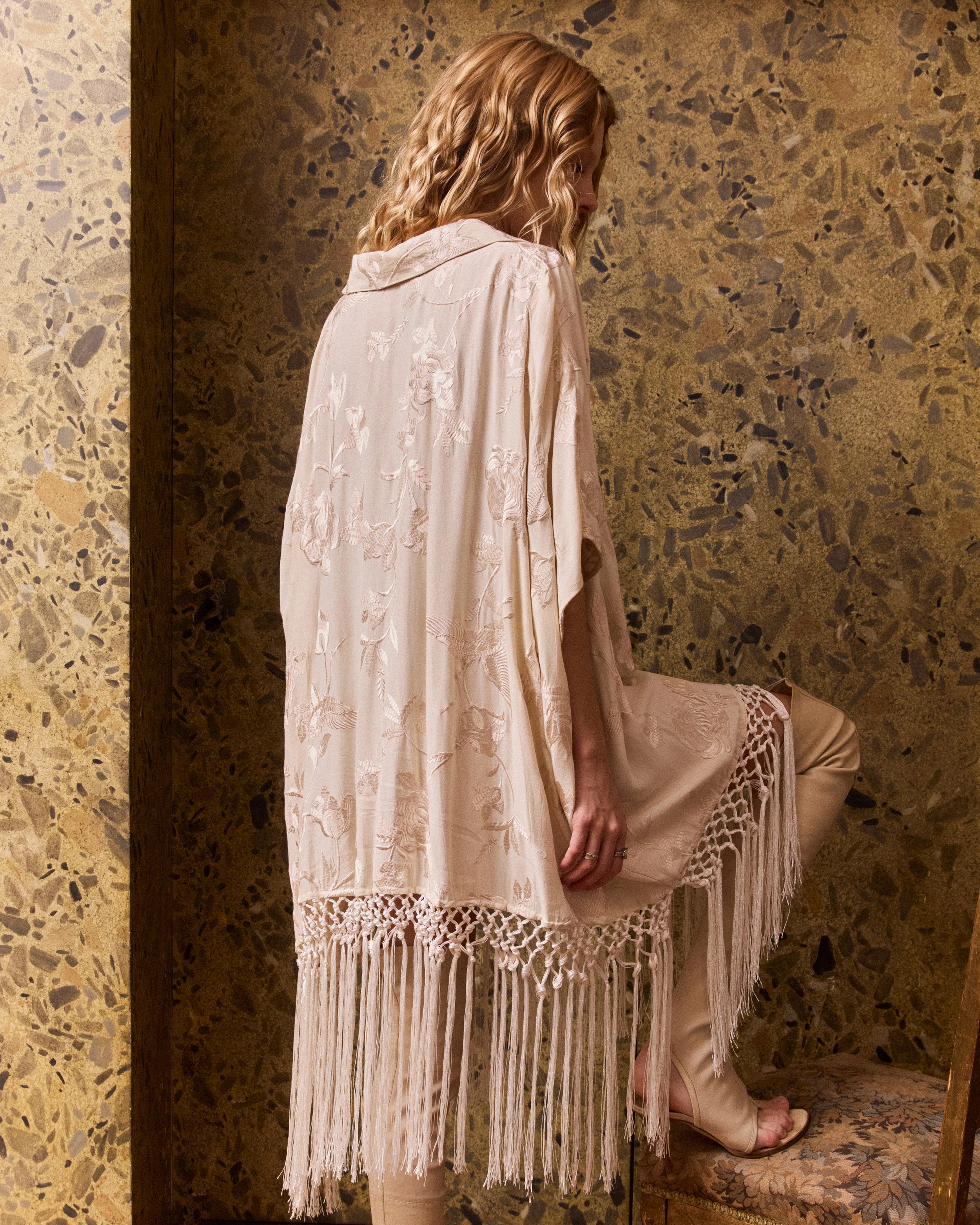 Poncho Franny - Écru - Image 5