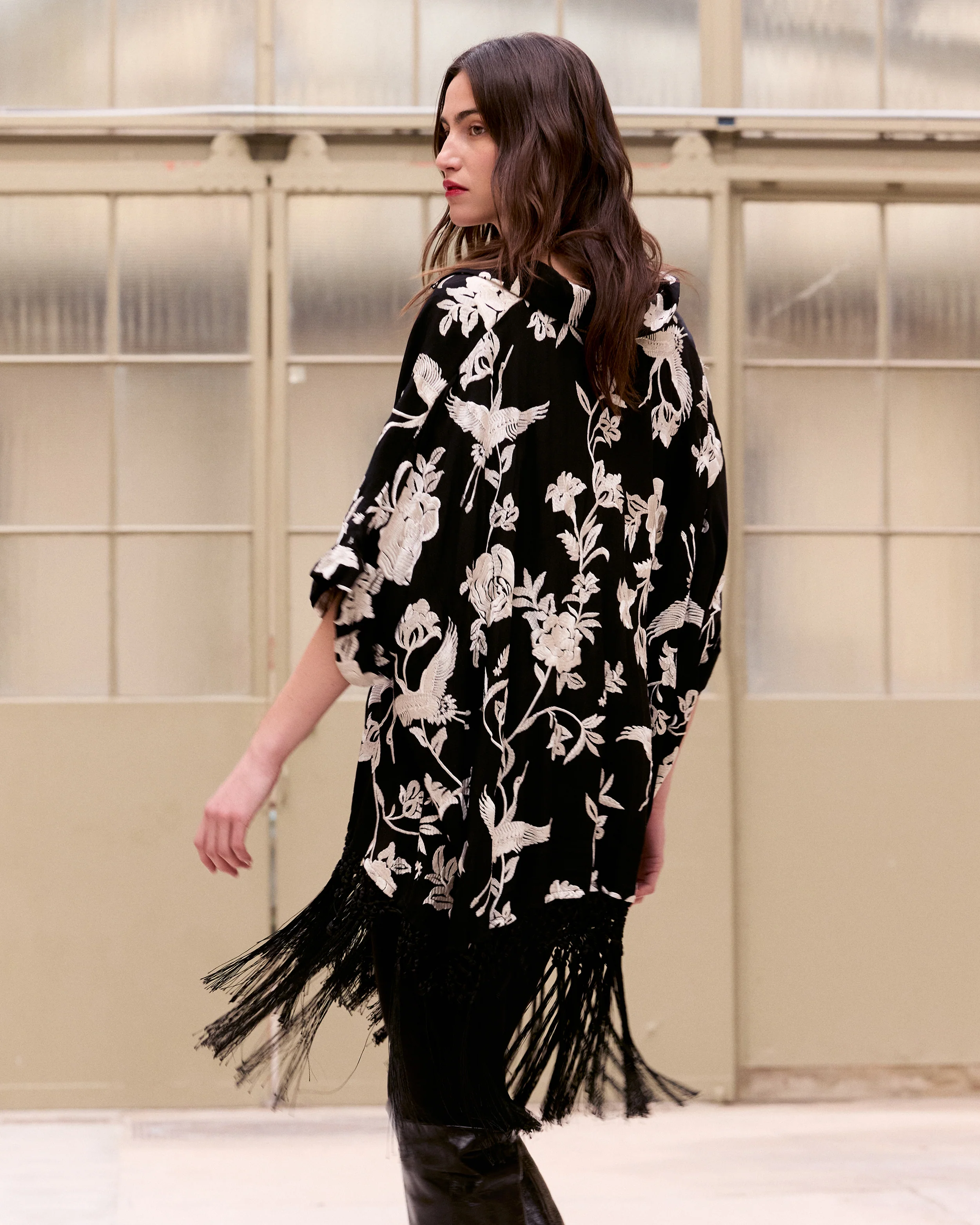 Poncho Franny - Noir - Image 5
