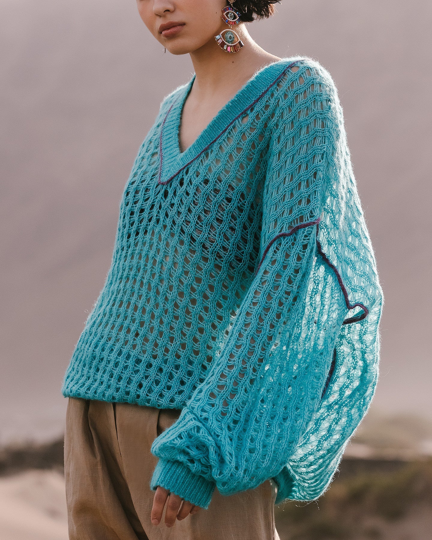 Pull Takeko - Turquoise - Image 5