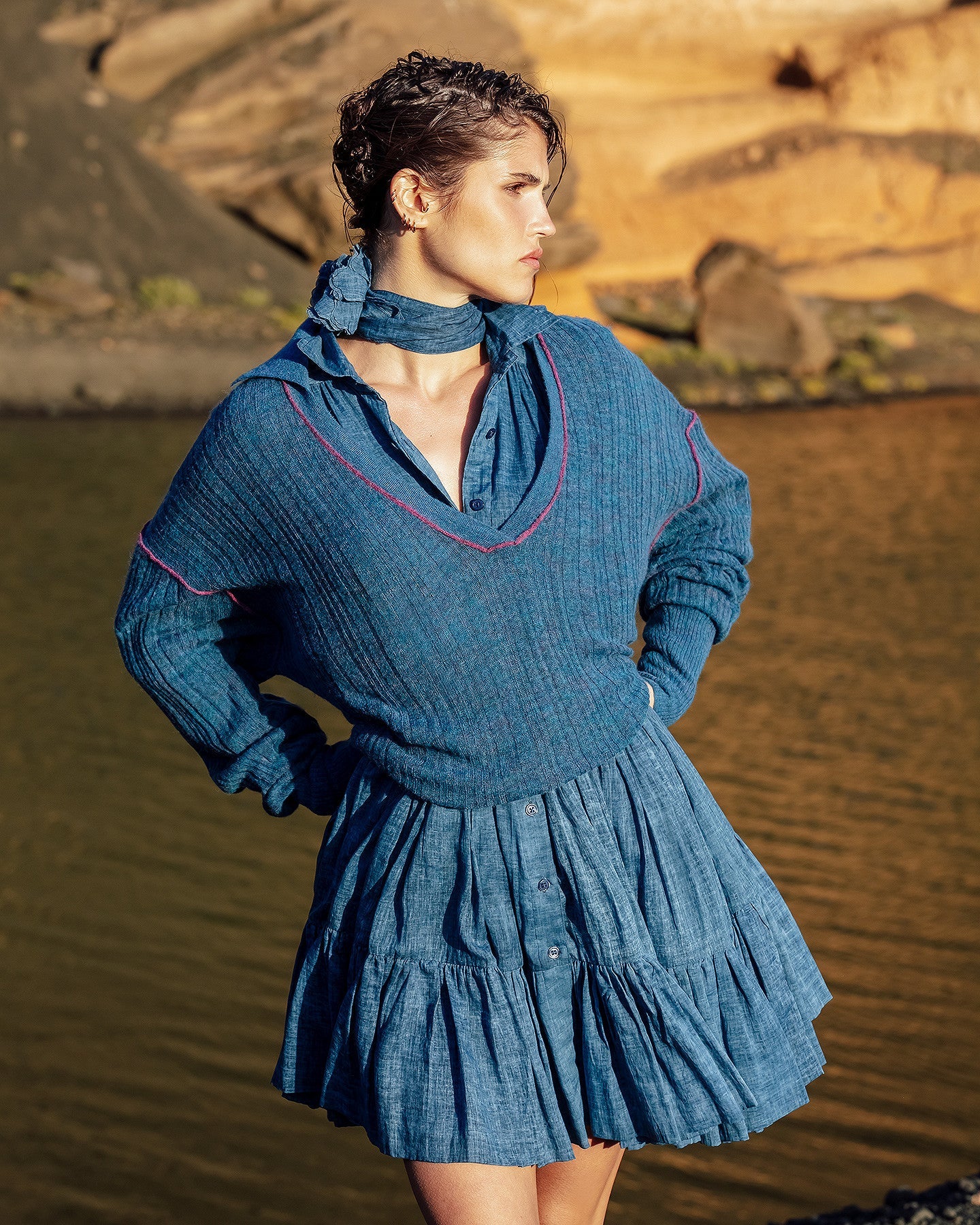 Pull Takuya - Bleu - Image 2