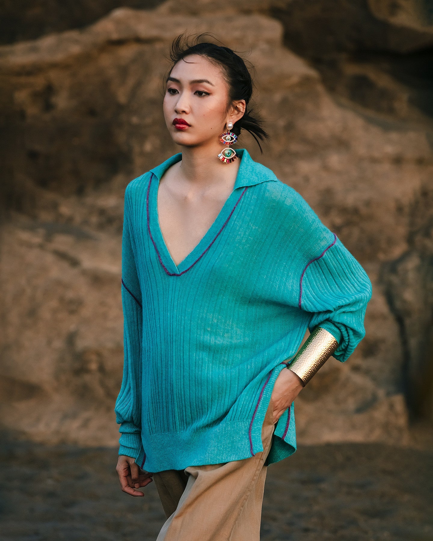 Pull Takuya - Turquoise