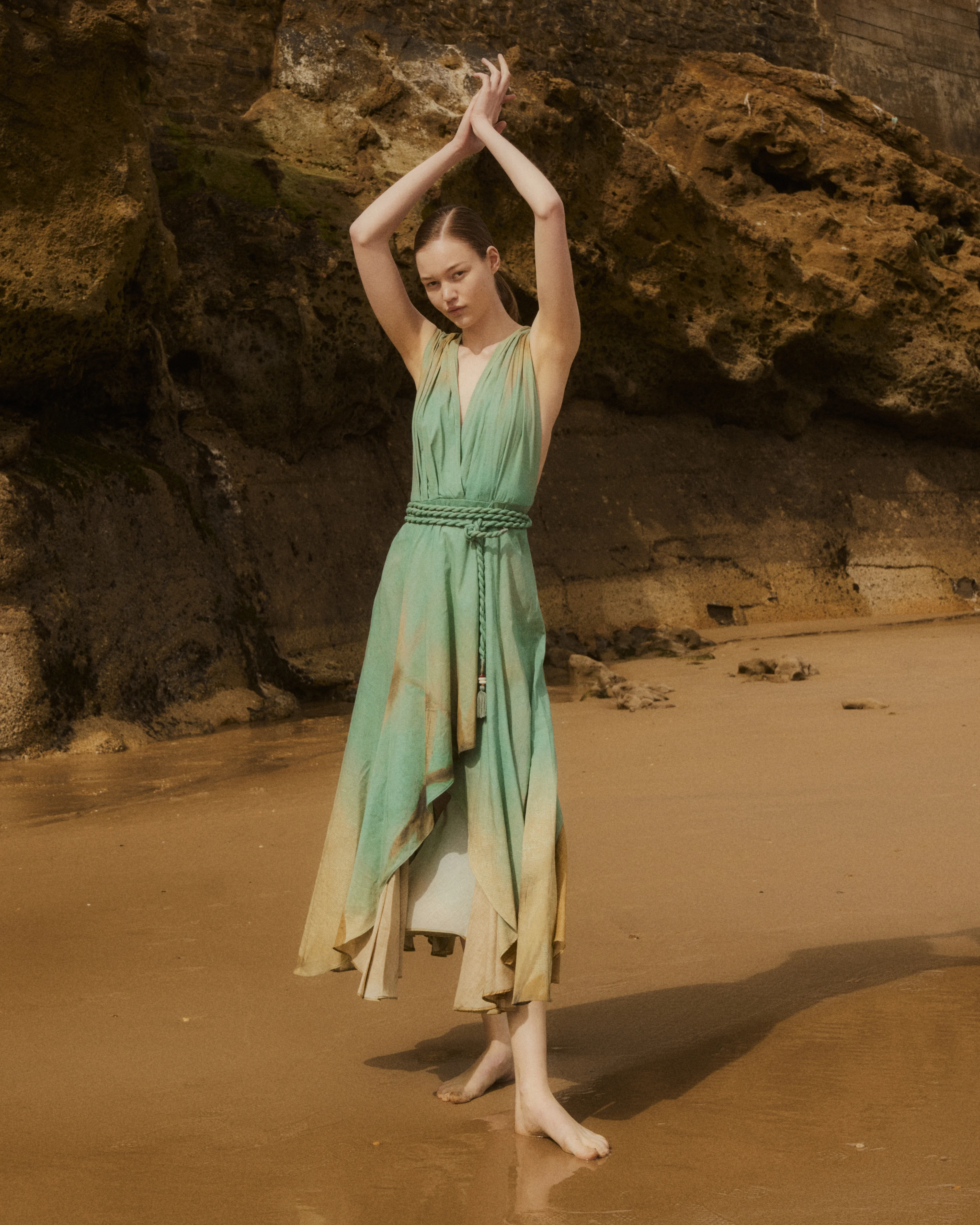 Robe Byllos - Vert - Image 3