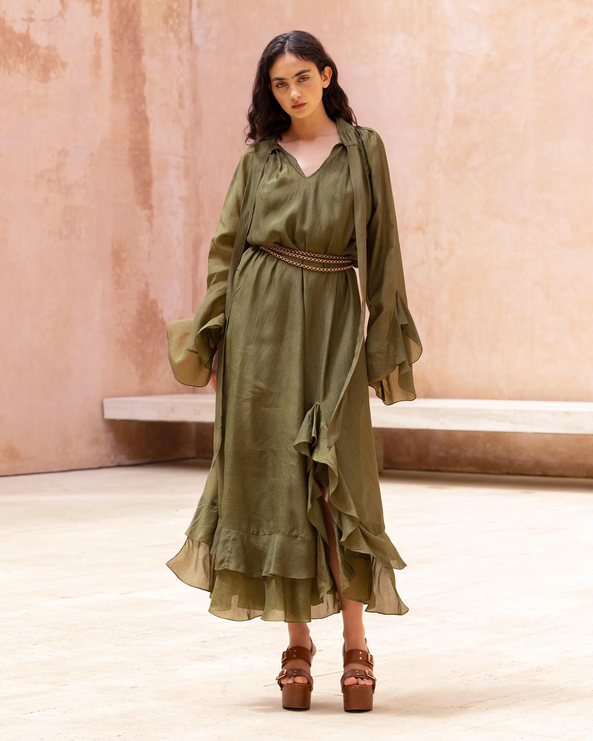 Robe Frelly - Vert