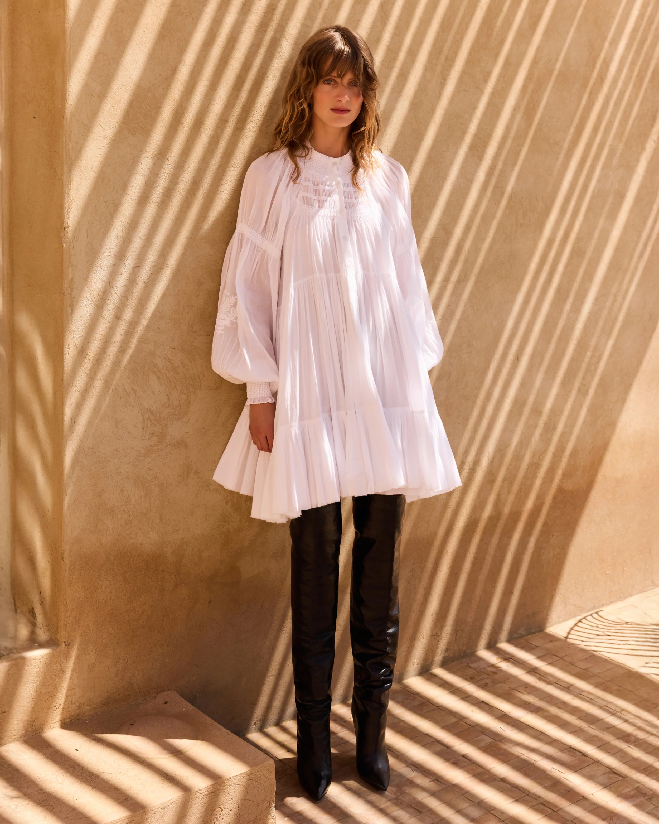 Robe Langelique - Blanc - Image 2