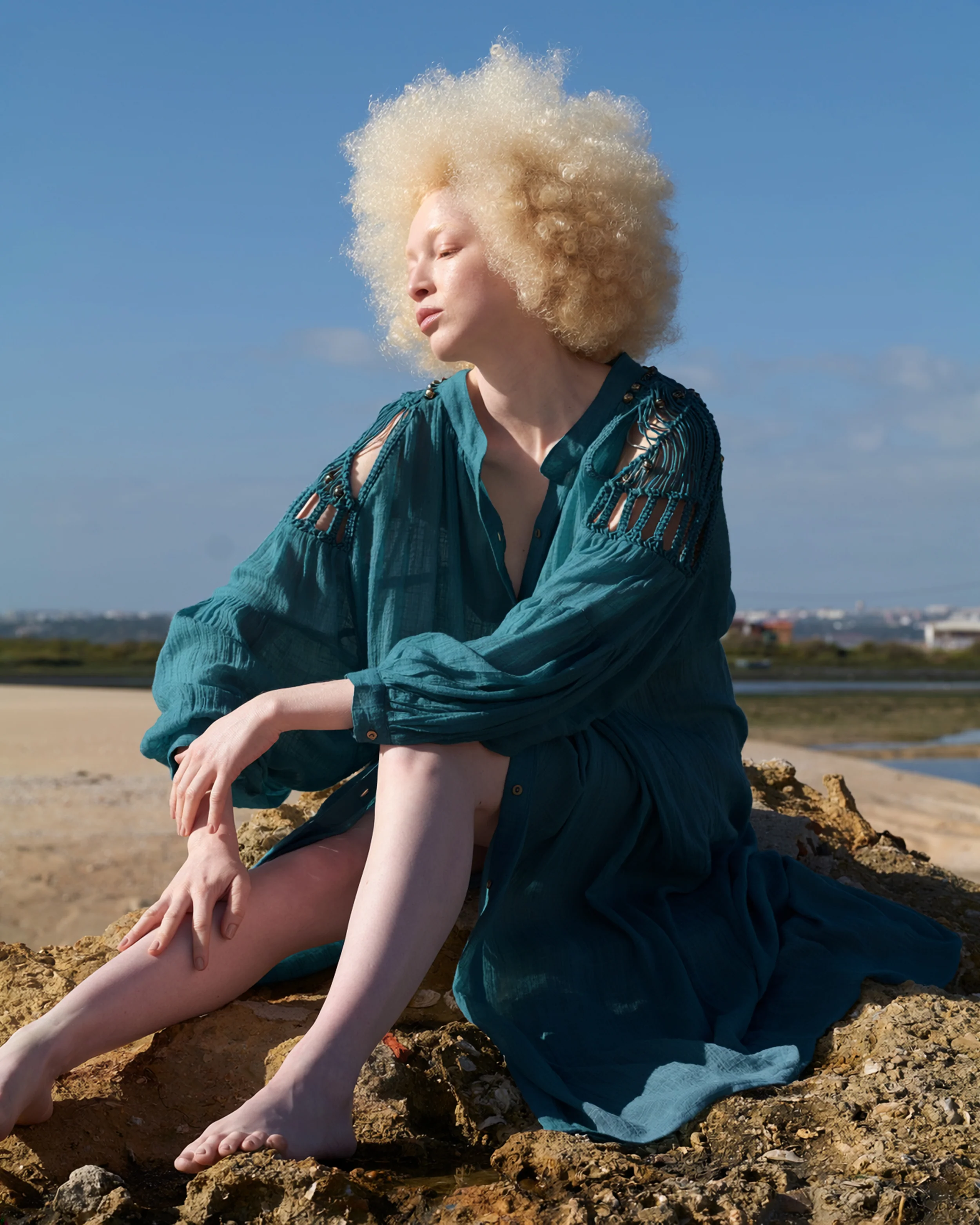 Robe Madja - Turquoise Fonce