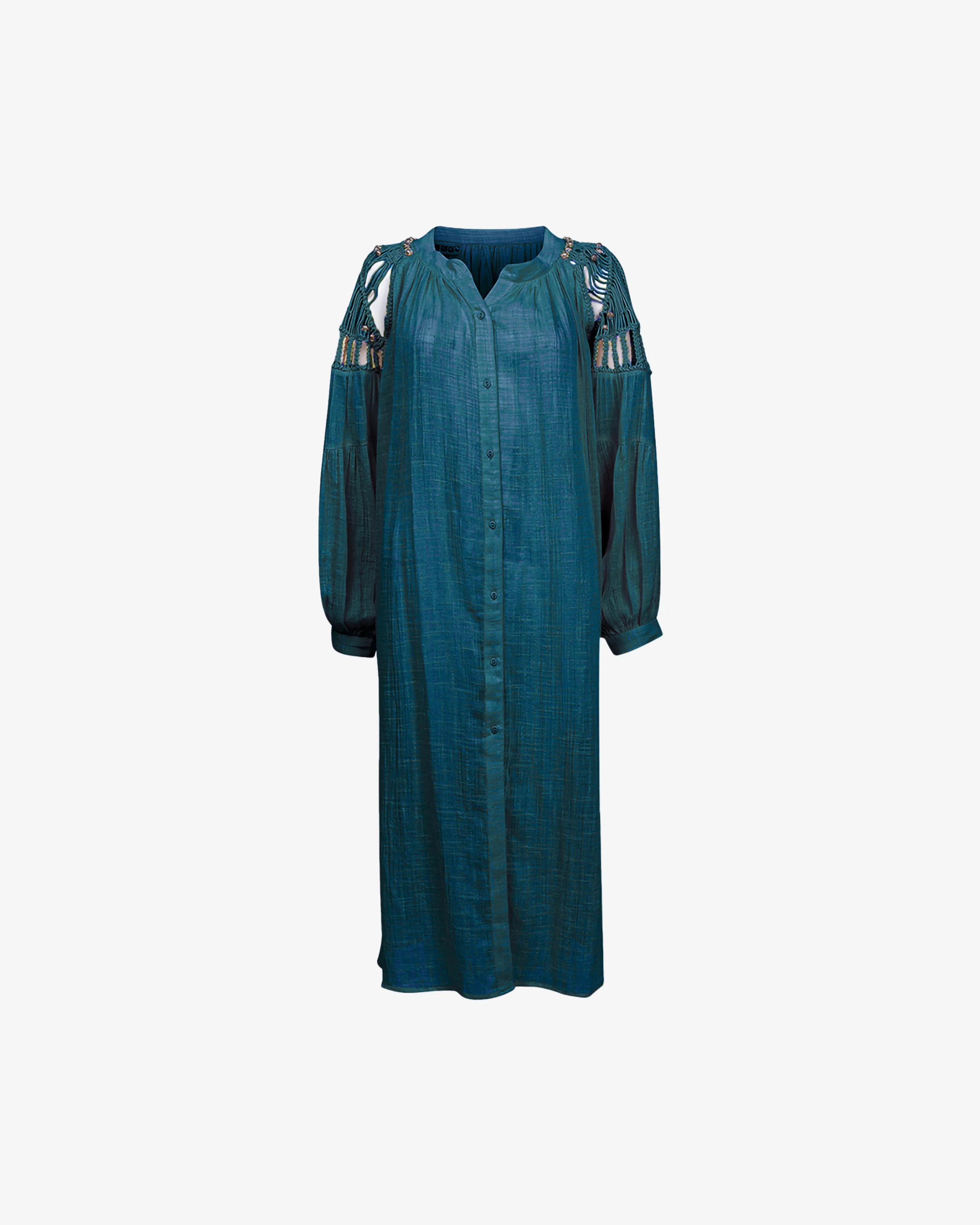 Robe Madja - Turquoise Fonce - Image 2