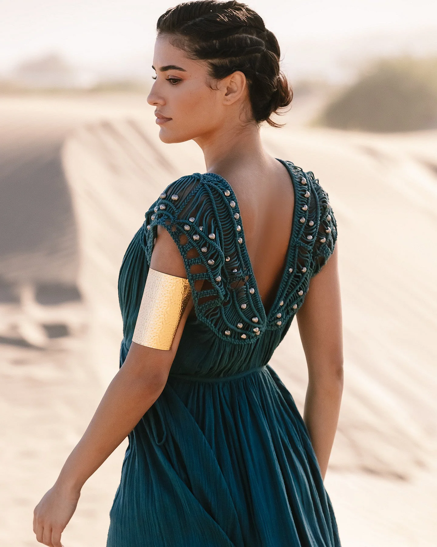 Robe Maha - Turquoise Fonce - Image 6