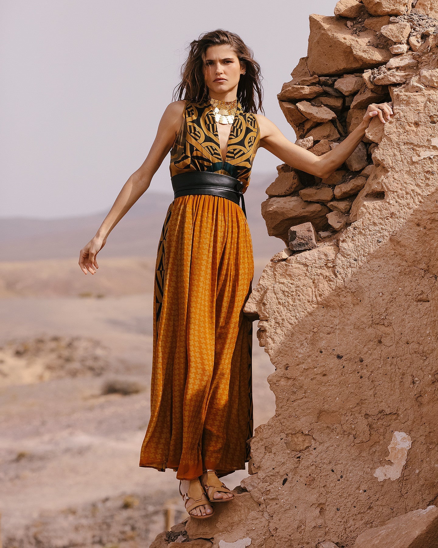 Robe Muse - Ocre