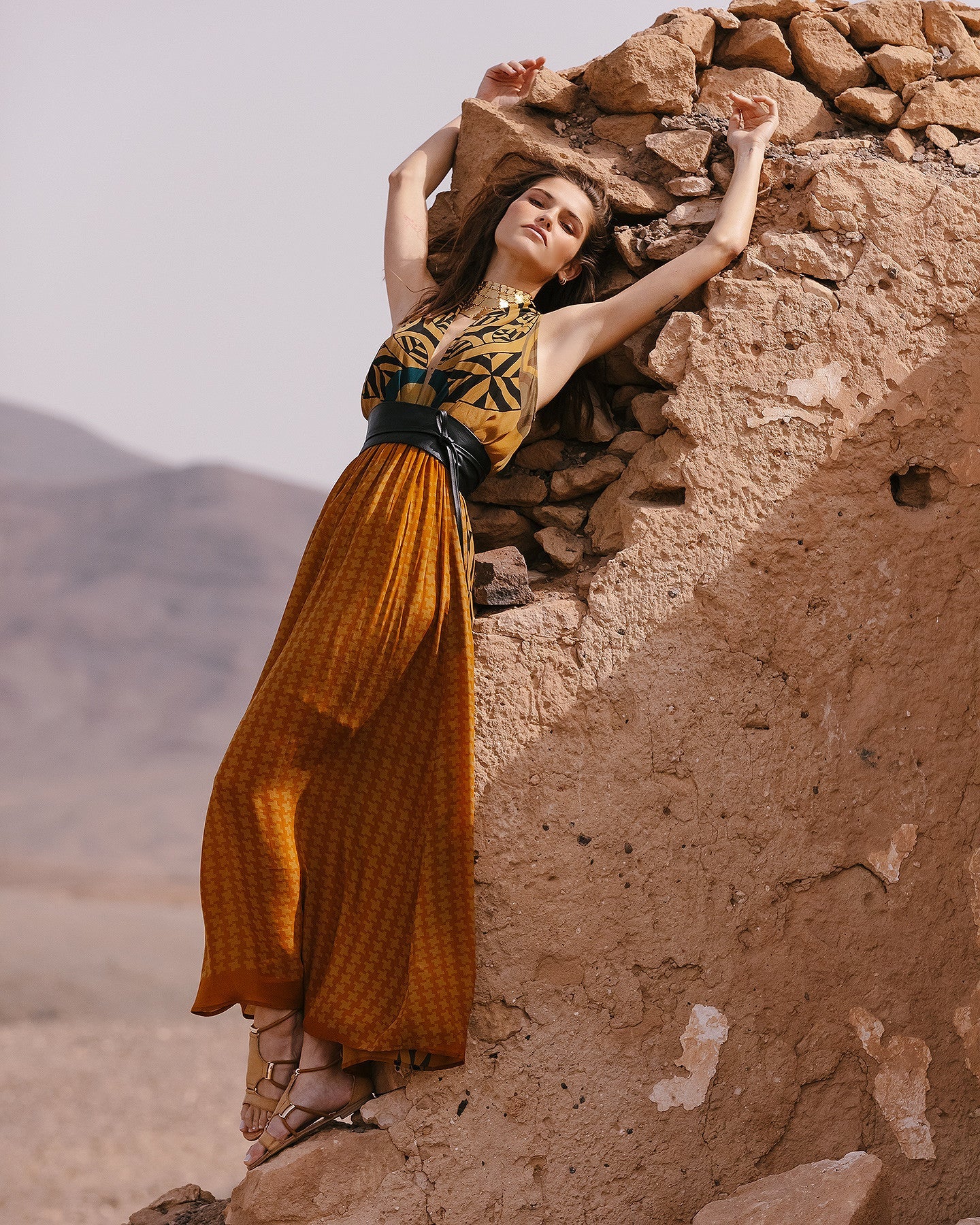 Robe Muse - Ocre - Image 4